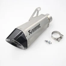 

Slip on For BWM S1000RR 2015-2016 60MM Exhaust Motorcycle Akrapovic Carbon Fbiler Stainless Laser Marking Wiht DB Killer