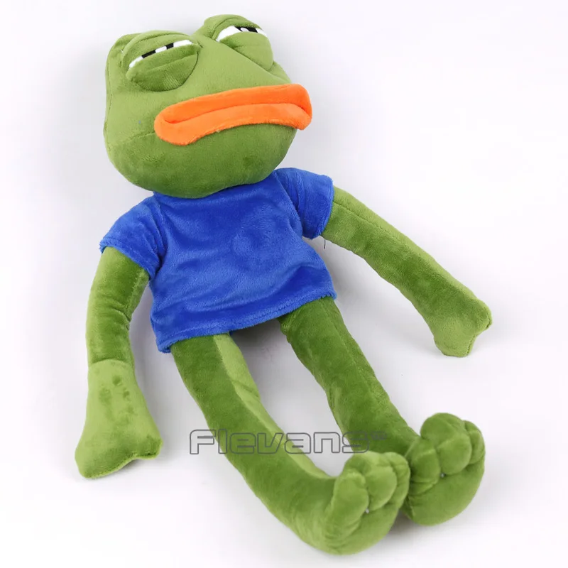 

Green Sad Frog Plush Toys Soft Stuffed Animal Dolls Funny Gift 42cm