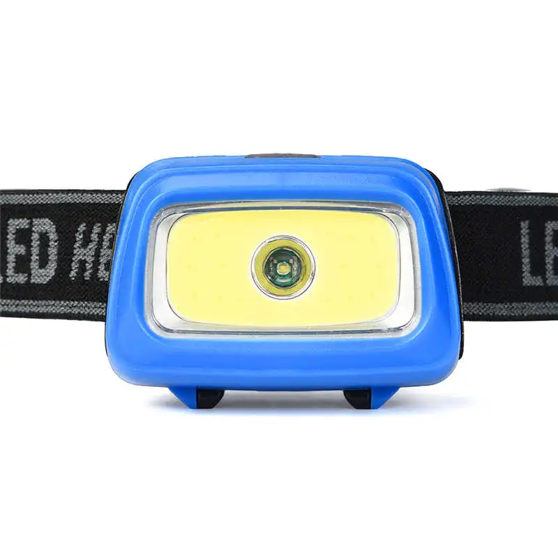 Powerful led flashlight COB LED Headlamp Mini Headlight Battery Powered Flashlight Camping Head Torch by AAA battery #3o8 (3)