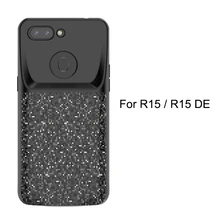 4700 мАч решетчатая полоса батарея чехол для OPPO R15/R15 Pro Dream Edition внешний Банк питания зарядное устройство TPU рамка чехол для телефона