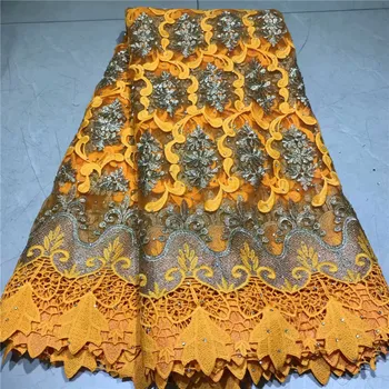 

High Quality African Tulle Lace Fabric Nigerian Lace Fabric with Stones French Mesh Lace Fabric for Wedding Dresses 2l3065-1990
