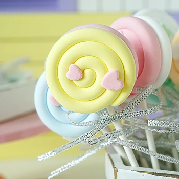 

SWEETGO Artificial Lollipop fake dessert model clay Spun sugar dessert for showcase decoration photography store display