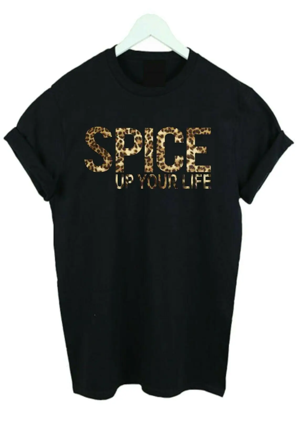 2019 крутая футболка с надписью Spice Up Your Life для девочек страшная взрослых и детей
