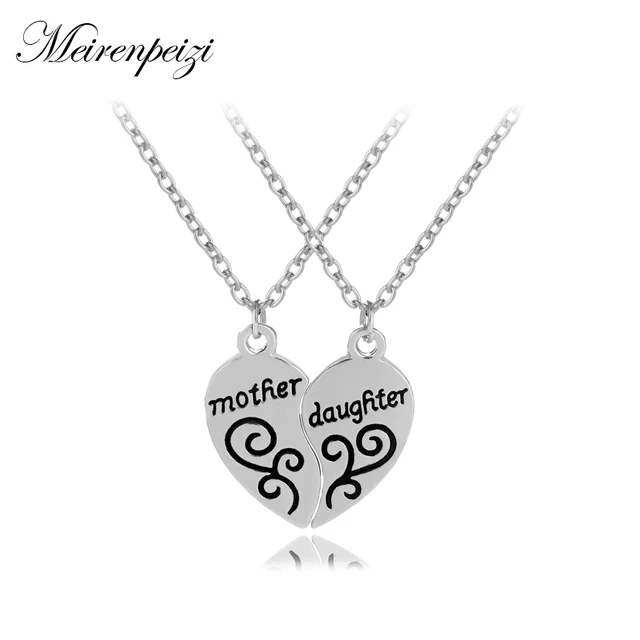 Mother & Daughter Necklace Set of 2 Matching Set of Split