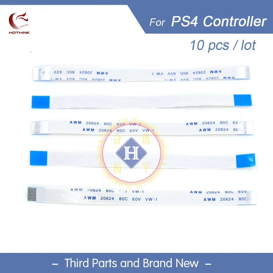 HOTHINK 10 шт./лот 100 мм 12 pin гибкий кабель для контроллера PS4 Dualshock 4 детали ремонта и