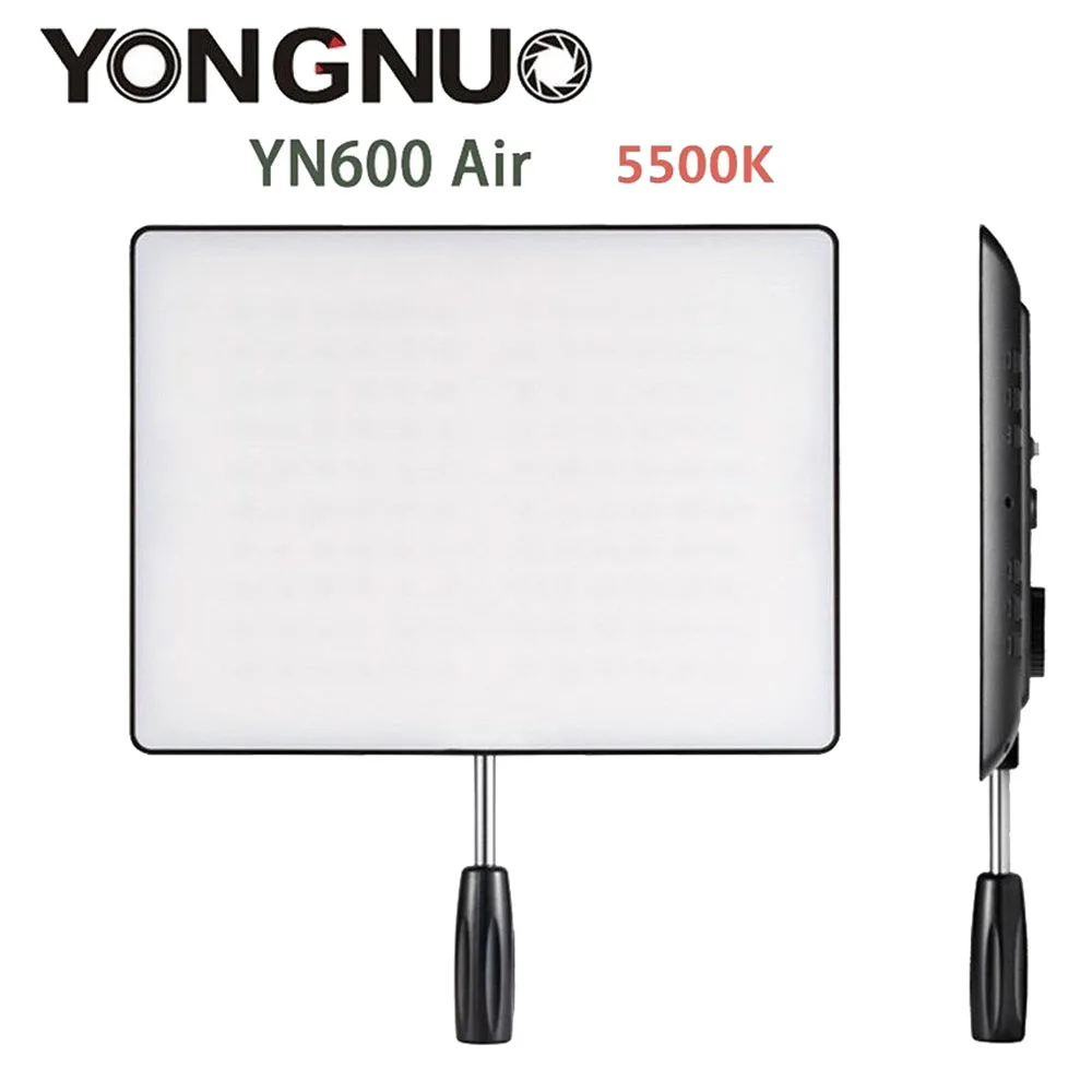 

YONGNUO YN600AIR LED Video Light Bicolor YN600 Air LED Panel Lights Photographic Lighting 3200K-5500K for Photo Studio DSLR