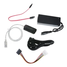 SATA/PATA/IDE Drive to USB 2.0 Converter Cable SATA Data Cable for 2.5/3.5 in ATA I/II/III IDE HDD with External Power Cable SATA/PATA/IDE Drive to USB 2.0 Converter Cable SATA Data Cable for 2.5/3.5 in ATA I/II/III IDE HDD with External Power Cable