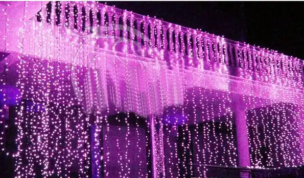 cortina de luces led de colores luces de adorno para navidad flash 8m x 4m 1024 venta al por mayor