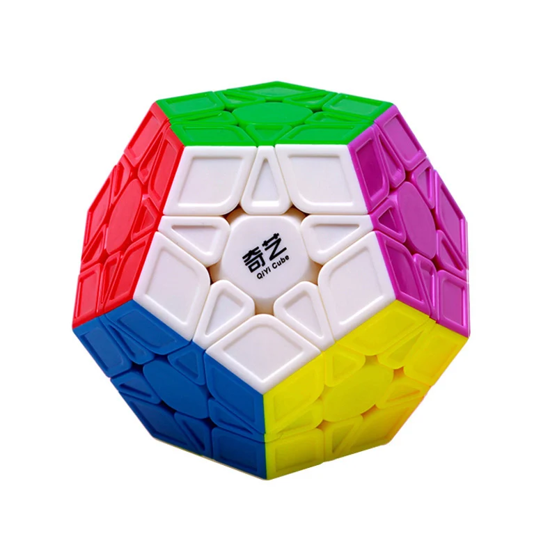 Qiyi qiyuan магический куб 2x2x2 3x3x3 5x5x5 megaminx Пирамида скоростной куб игрушки для детей головоломка скоростной куб детские игрушки Твердые - Цвет: Qiyi megaminx