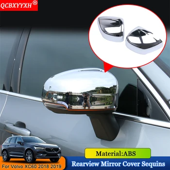 

QCBXYYXH Car-styling 2pcs ABS Car Rearview Mirror Rain Eyebrow Shield Cover Protector Auto Accessories For Volvo XC60 2018 2019