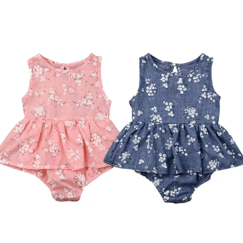 

Newborn Infant Baby Girl Floral Romper Ruffles Tutu Jumpsuit Outfit Clothes Baby Clothing
