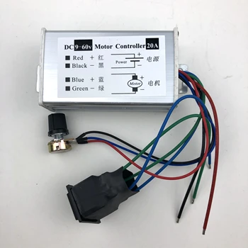 

20A pulse width DC motor infinitely variable speed / forward and reverse /PWM motor speed governor 12V24V36V48V
