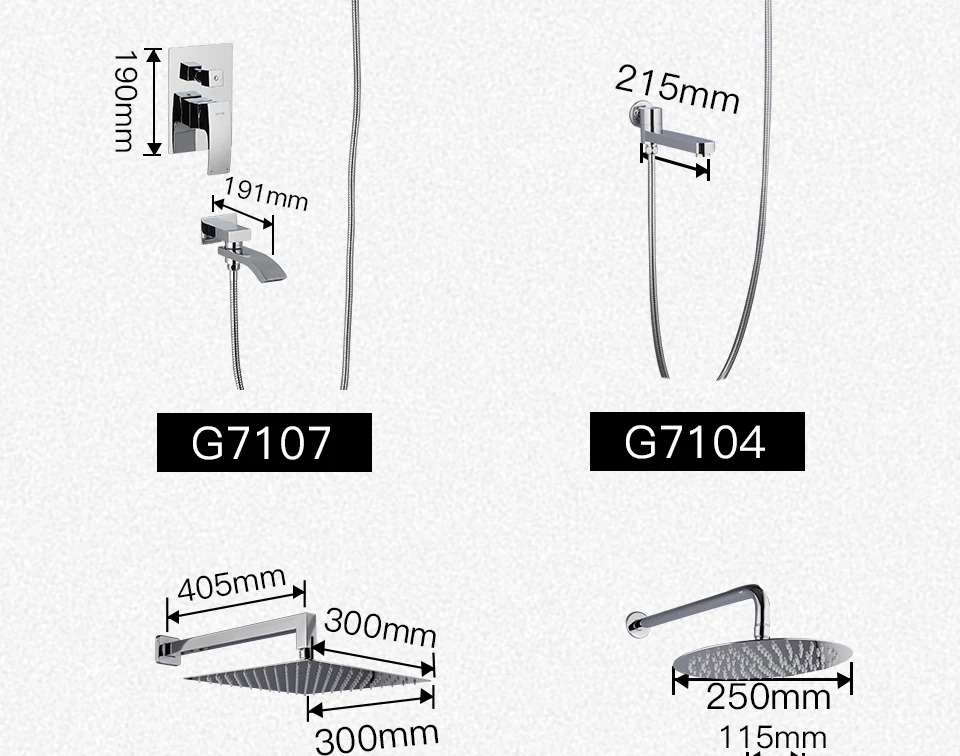 GAPPO Душевая система, смеситель для ванной комнаты, смеситель для ванны, смеситель для ванны, набор водопада, душевой набор, Хромированная душевая головка