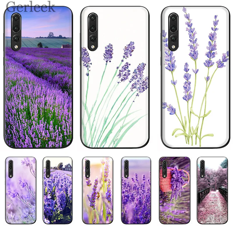 Чехол для телефона с простым лавандовым фиолетовым цветком huawei P Smart P30 P8 P9 P10 P20 Lite