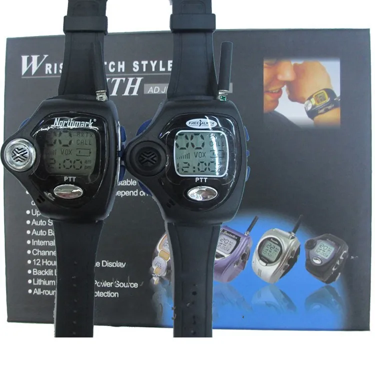 1 Pair Wrist Watch Walkie Talkie handy 2 Two Way Radio rado-watch For Couple LCD Intercom Digital Walkietalkie CB Transceiver