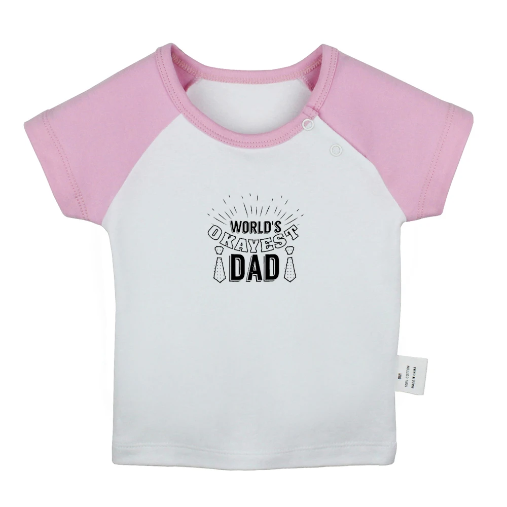 Футболки для новорожденных с надписью «Mommy's Helper World's Okayest DAD I Love My Son Daddy Engineer» футболки с короткими рукавами для малышей - Цвет: YbBabyYCP2284D