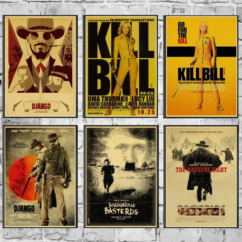 Винтаж классическое кино Kill Bill постер хорошее качество картина ретро крафт