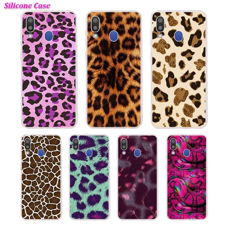 

Silicone Phone Case Glitter leopard Fashion Printing for Samsung Galaxy A70 A50 A40 A30 Phone bag Cover