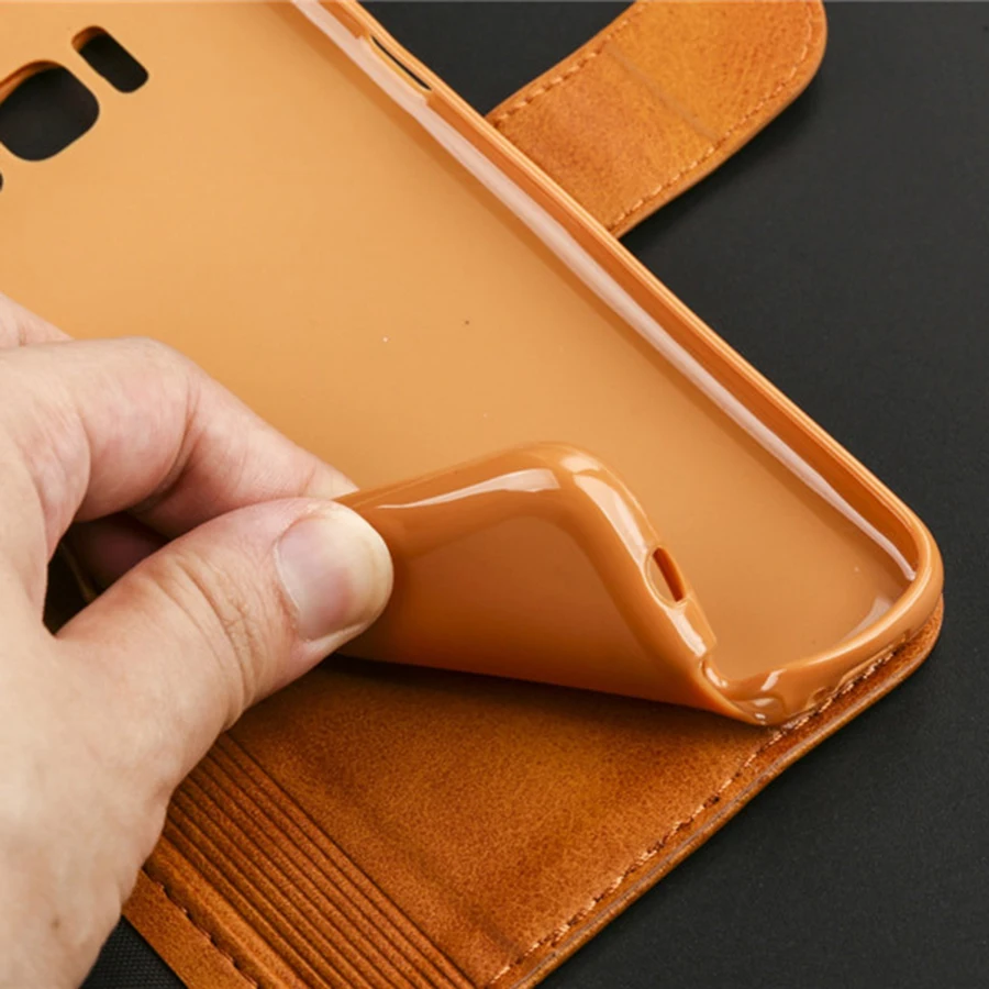 Чехол кошелек из натуральной ПУ кожи чехол книжка с подставкой ТПУ для iPhone X XS Max XR