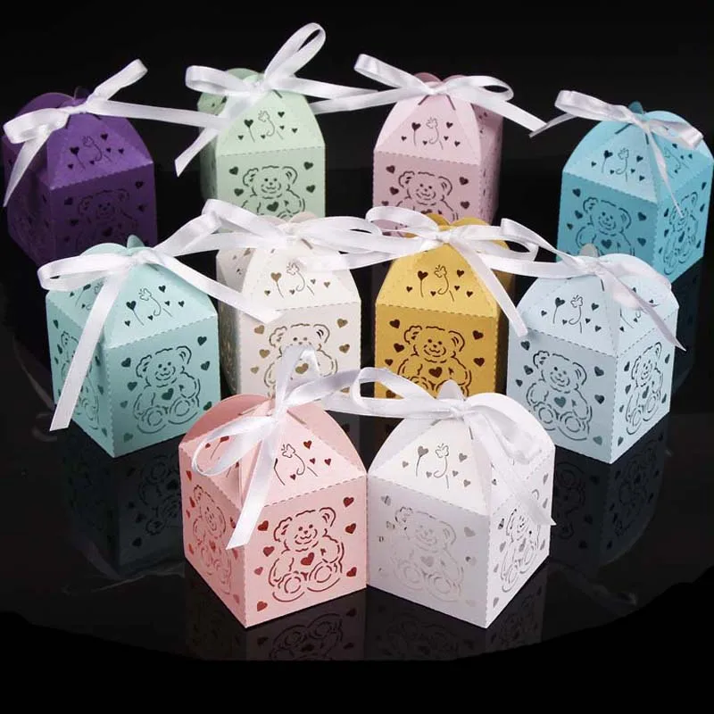 50PcsLots Laser Cut Little Bear Gift Box Favor Boxes Favor Boxes Baby Shower Favors Kids Birthday Wedding Party Decoration (5)