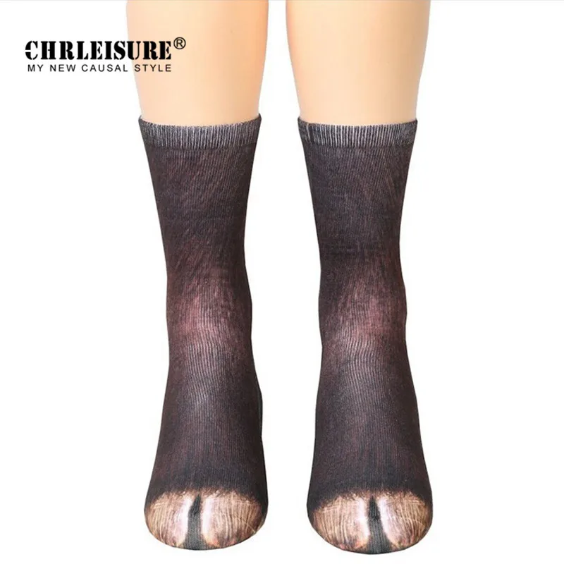 

CHRLEISURE Women Stockings 2018 Fashion Casual Animal paw Stockings Spring Autumn Cotton Cute Elastic Breathable Women Stockings