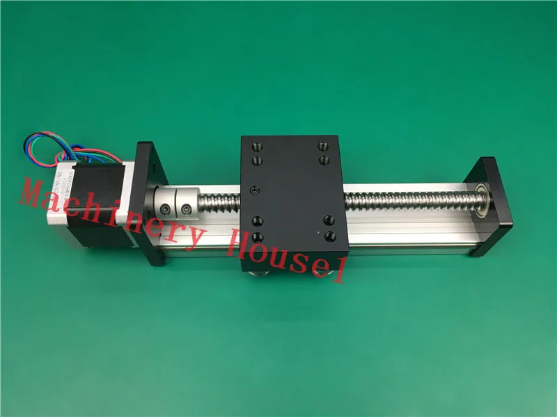 

SGK 1605 100MM Ball Screw Slide Rail Linear Guide Moving Table Slip-way+ 1pc nema 17 Stepper Motor