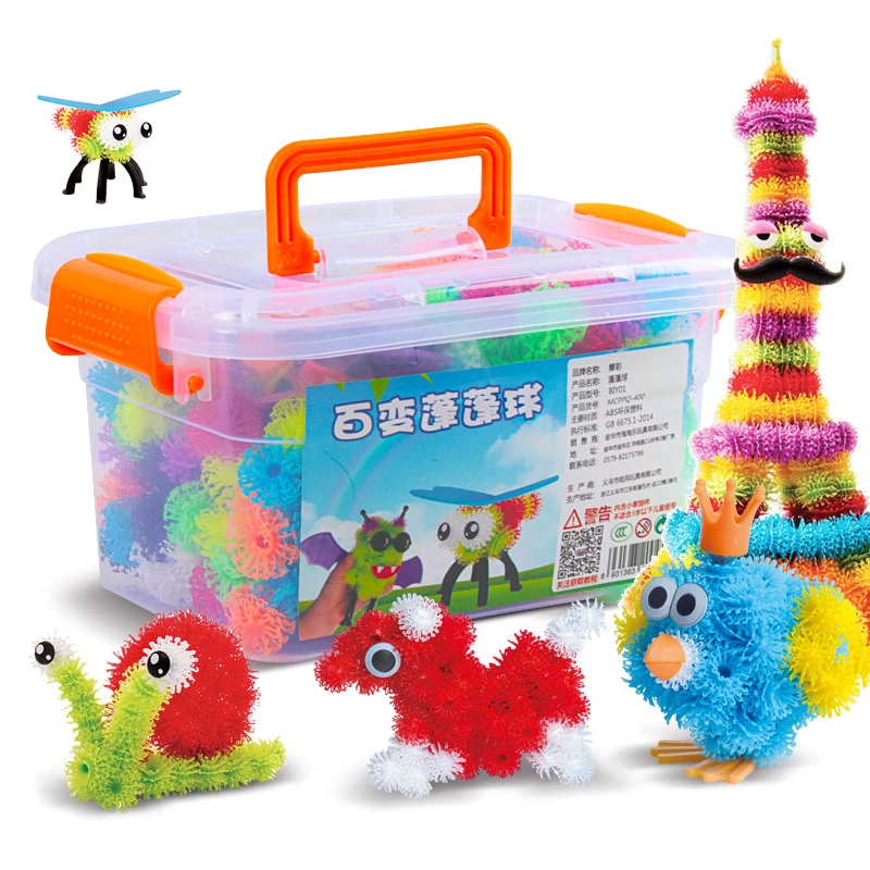 sticky building blocks