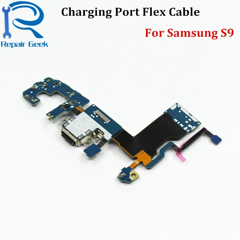 Зарядный порт для Samsung Galaxy S9 G960F зарядное устройство разъем USB док-станция гибкий