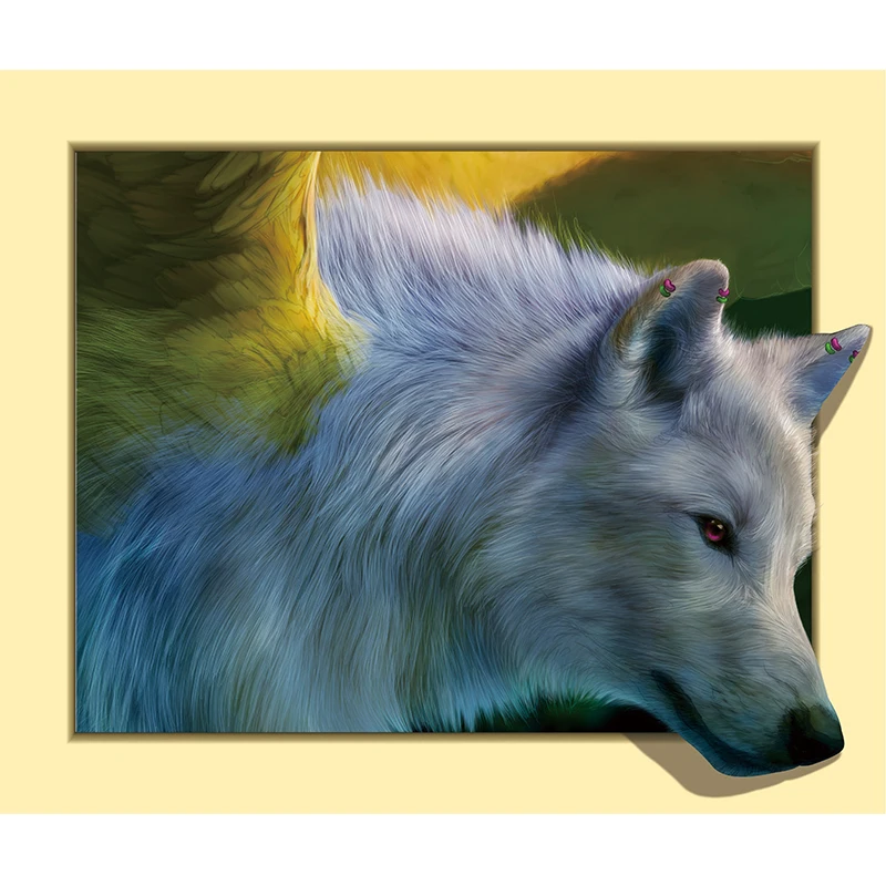 Wolfs Diamond Embroidery Mosaic 5D Cross Stitch Painting DIY Wall Sticker Decoration Paintings Arts and Crafts | Дом и сад