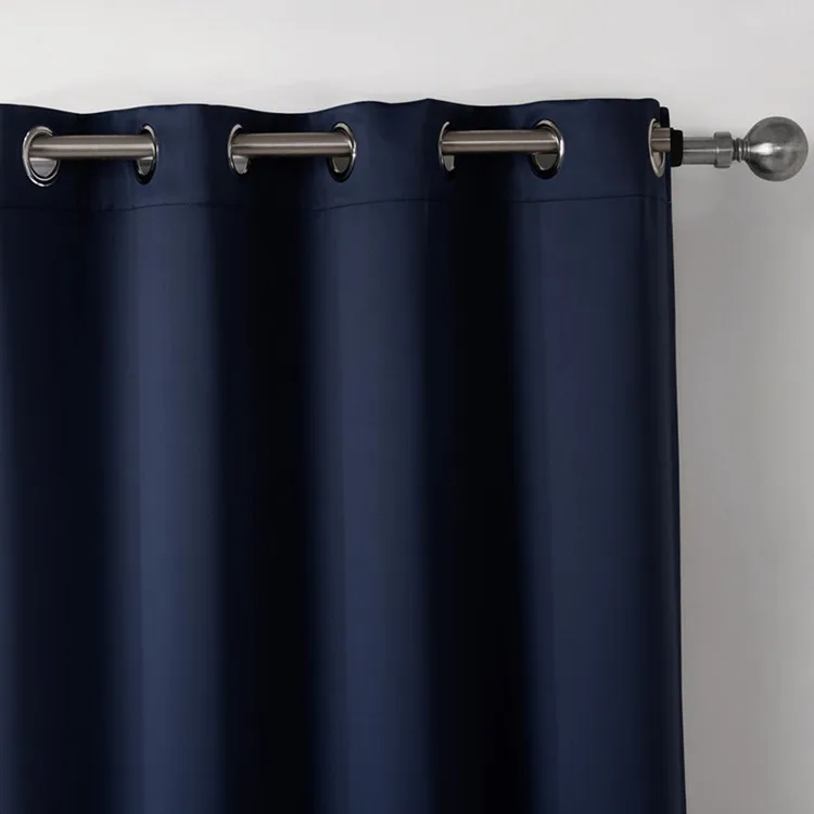 Современная бархатная однотонная Затемняющая штора, занавески темно-синего цвета, занавески для гостиной, оконные обработки, кухонные тени