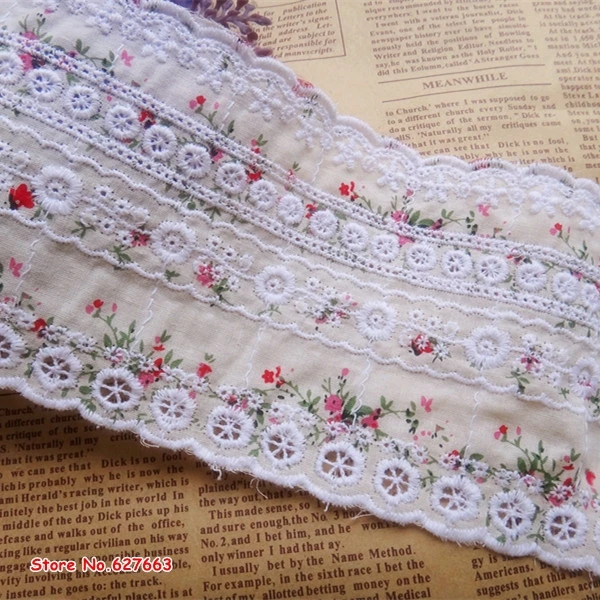 

10Yard/ lot clothes accessories cotton cloth lace trim embroidery laciness