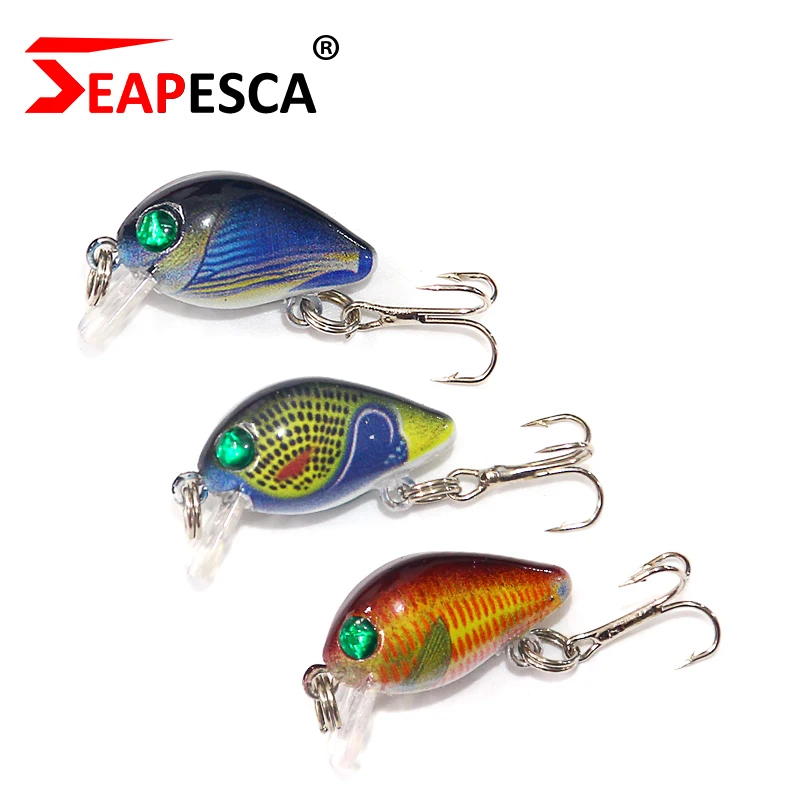 SEAPESCA 1 шт. Новый кренкбейт 2 5 см 7 г Isca искусственные приманки яркие глаза с острыми