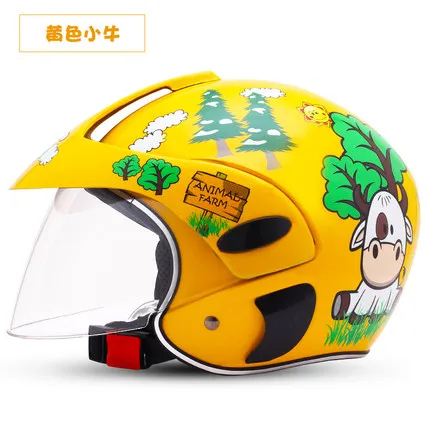 

Children's helmet boy electric motorcycle helmet girl four seasons universal child baby cartoon winter full face helmet DOT