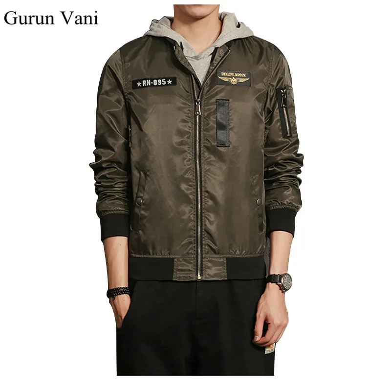 New 2018 Men Mandarin Collar Jacket Military Style Men Fashion Casual