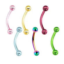 2 шт./партия 316L хирургическая сталь пирсинг бровей панк пирсинг губ 1,2*10*3 мм язык кольцо штанги зубные кольца пирсинг тела