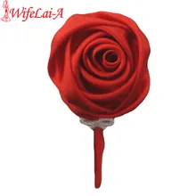 Заводская красная шелковая Роза корсажи жениха для свадьбы Свадебная Заколка Брошь бутоньерка с розочками фабрика бутоньерка брошь булавка XH0676