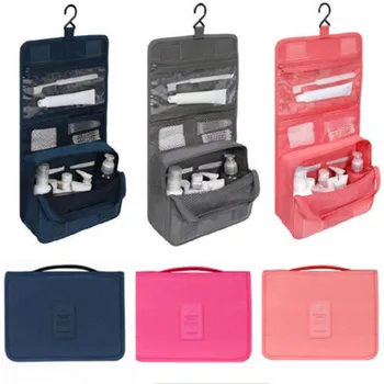 

2019 Brand New Style Travel Cosmetic Makeup Bag Toiletry Case Hanging Pouch Wash Organizer Storage