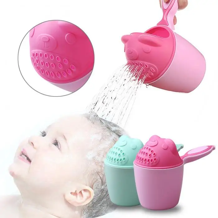 Baby Spoon Shower Bath Water Swimming Bailer Shampoo Cup Children Bath Accessories 88 NSV775