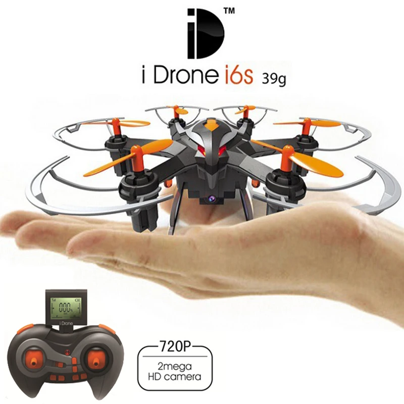 

Newest 2MP Mini Drones With HD Camera Yizhan I6s 2.4G 4CH 6 axis Headless Hovering Rc Helicopter Camera Nano Dron Vs Hubsan 107c