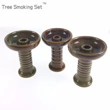Keramische Een gat Phunnel Waterpijp Hoofd Shisha Waterpijp met Grommet случайный цвет металлический карбоновый горшок комбинация Горячая