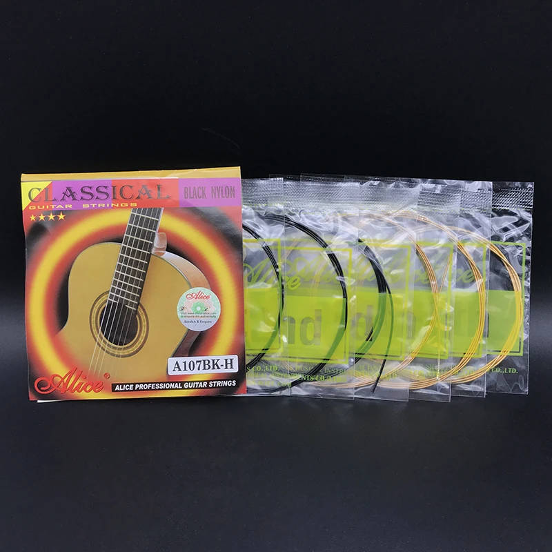 

Ernie Ball Ernesto Palla Black Clear Silver Nylon Classical Guitar Strings