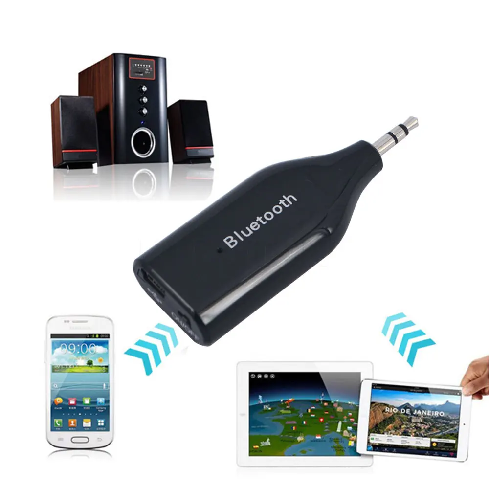  BM-E6 3.5mm Streaming Car Stereo Audio Dongle Speaker Music Receiver Adapter Wireless Bluetooth V3.0 AUX for ALL Mobile Phones 