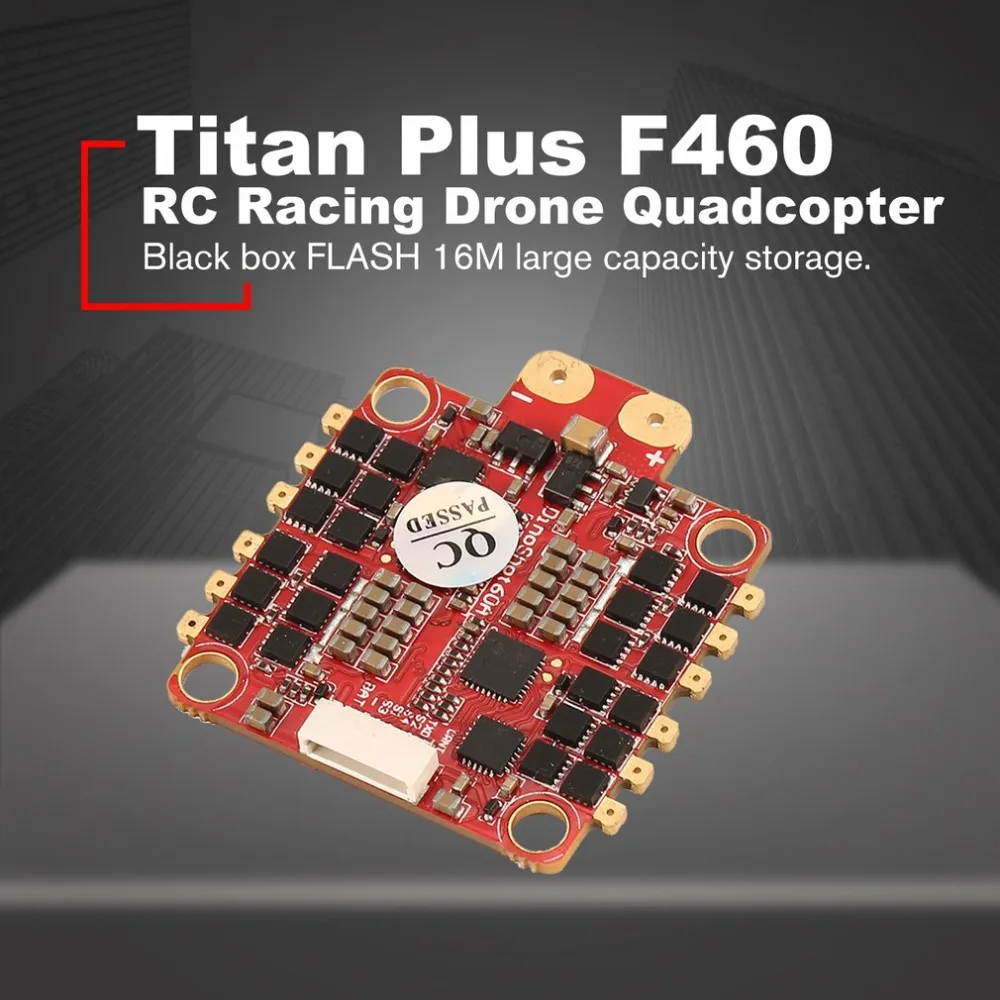 

HGLRC Titan Plus F460 Stack AIRBUS F4 Flight Controller FC OSD & Dinoshot1200 60A Blheli_32 ESC for RC Racing Drone Quadcopter