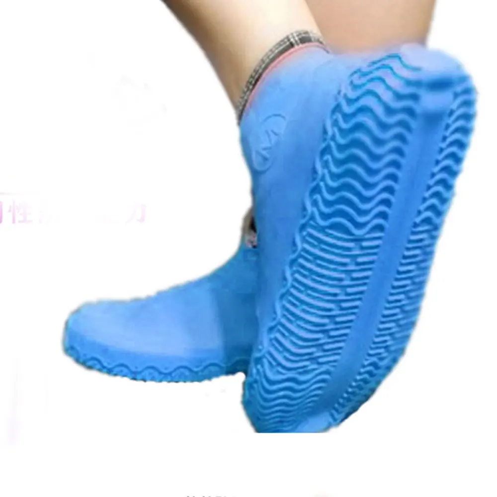 Многоразовые уличные Нескользящие толстые непромокаемые сапоги непромокаемые бахилы водонепроницаемый силиконовый набор для кроссовок