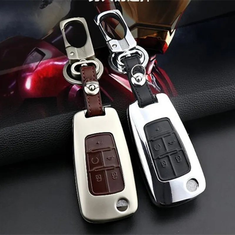 Stainless Steel & Leather Car key ring for Chevrolet Stainless Steel & Leather Car key ring for Chevrolet