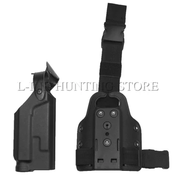 

Combat HuntingThigh Holster Military Airsoft Quick Release Tactical Leg Holster for Colt 1911 Light Bearing