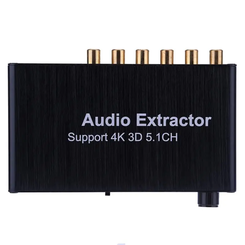 

ALLOYSEED Power Adapter EU HDMI Audio Extractor Support 5.1CH 4K 3D HDMI to HDMI AC-3/DTS Decoder High Quality