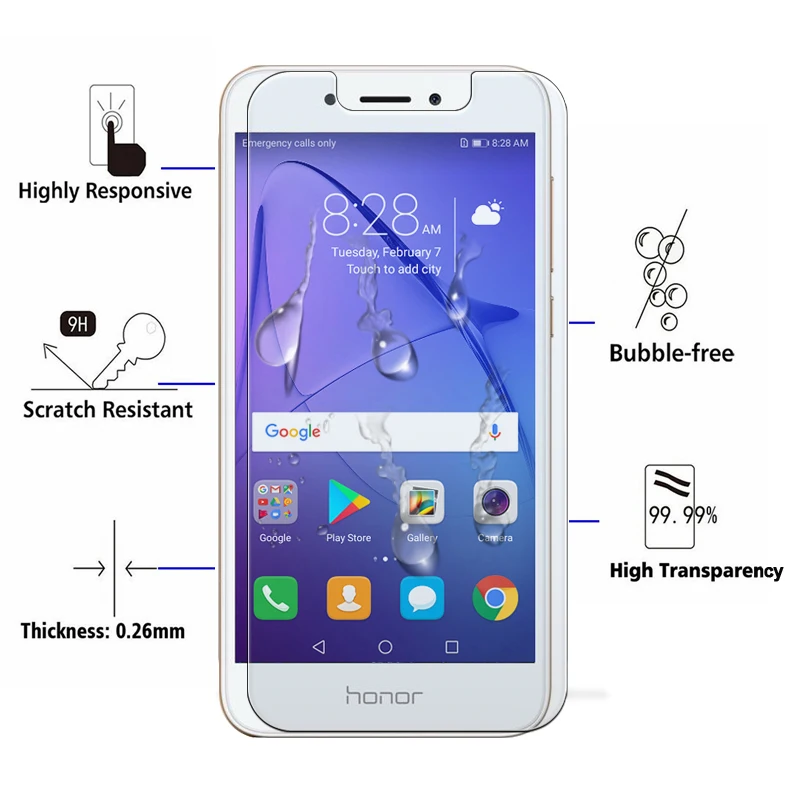 Защитное стекло на honor 6a 6c Pro закаленное для Honer 6 A C защита экрана C6 Huawei Armor A6 Honor6a Nonor