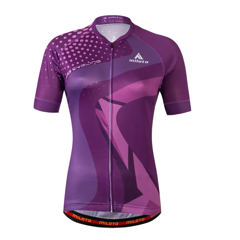 MILOTO Для женщин Vélo летняя одежда для велосипедных гонок Ropa Ciclismo короткий рукав mtb футболка для езды на велосипеде Майо Ciclismo - Цвет: Золотой