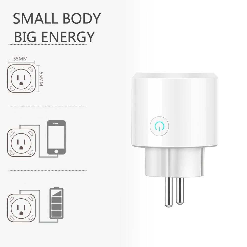 1/2/3/4 шт. Беспроводной Smart Plug интеллигентая(ый) Wi-Fi розетка стандарта ЕС, США, Великобритании Мощность розетка дистанционного Управление совместим с Google Home, Alexa IFTTT